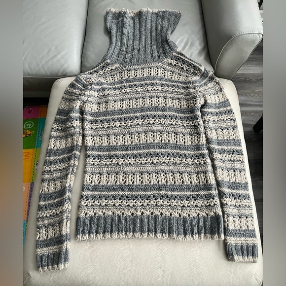 NWOT - Esprit Women’s Wool Blended Open-Knit Turtleneck Long Sweater - Size XL - Picture 2 of 6